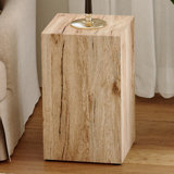 Elevate your living space with this modern MDF coffee table that showcases smooth, light wood colour texture patterns. It is characterized by stylish design.12*12*19.6
