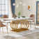 Hausner Unfinished Metal Base Dining Table