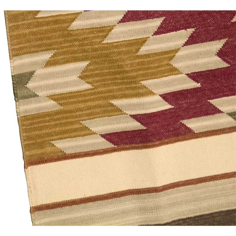 Flatweave Wool Area Rug in Multi