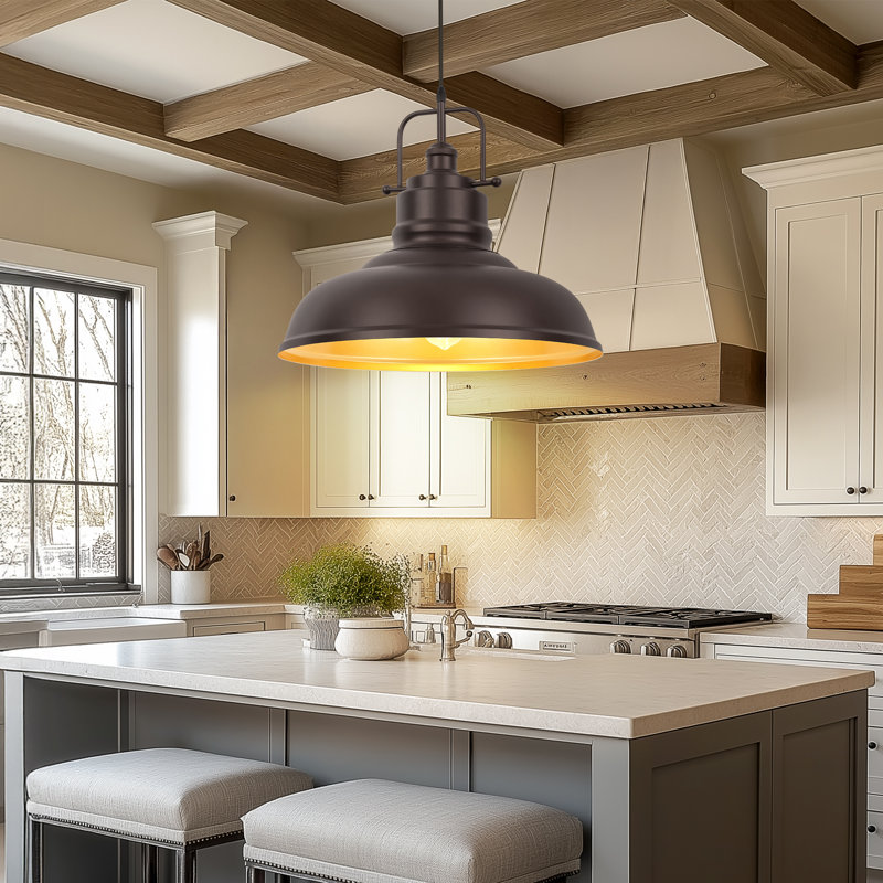 Osburn 1 - Light Oil Rubbed Bronze Dome Pendant