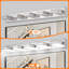 Éclairage chromé à intensité variable pour meuble-lavabo à 8 lumières DEL avec têtes de lampe rotatives à 360 ° pour salle de bain, meuble-lavabo, miroir et salon-104032203-104031283