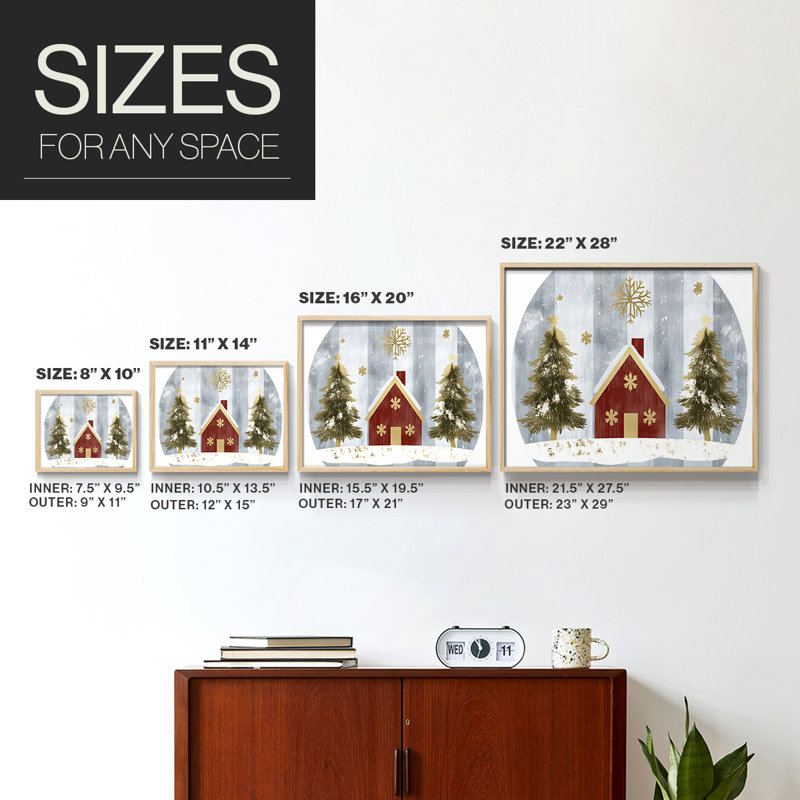 «Chirstmas Art» - CXL - Reproduction encadrée - Restickable, Naturel, H 16 po x l 20 po