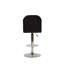 Tabouret de bar en similicuir noir