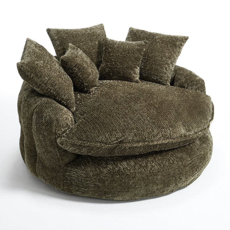 Canapé surdimensionné 55 po, Polyester vert olive