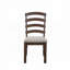 Chaise rembourrée à structure en bois