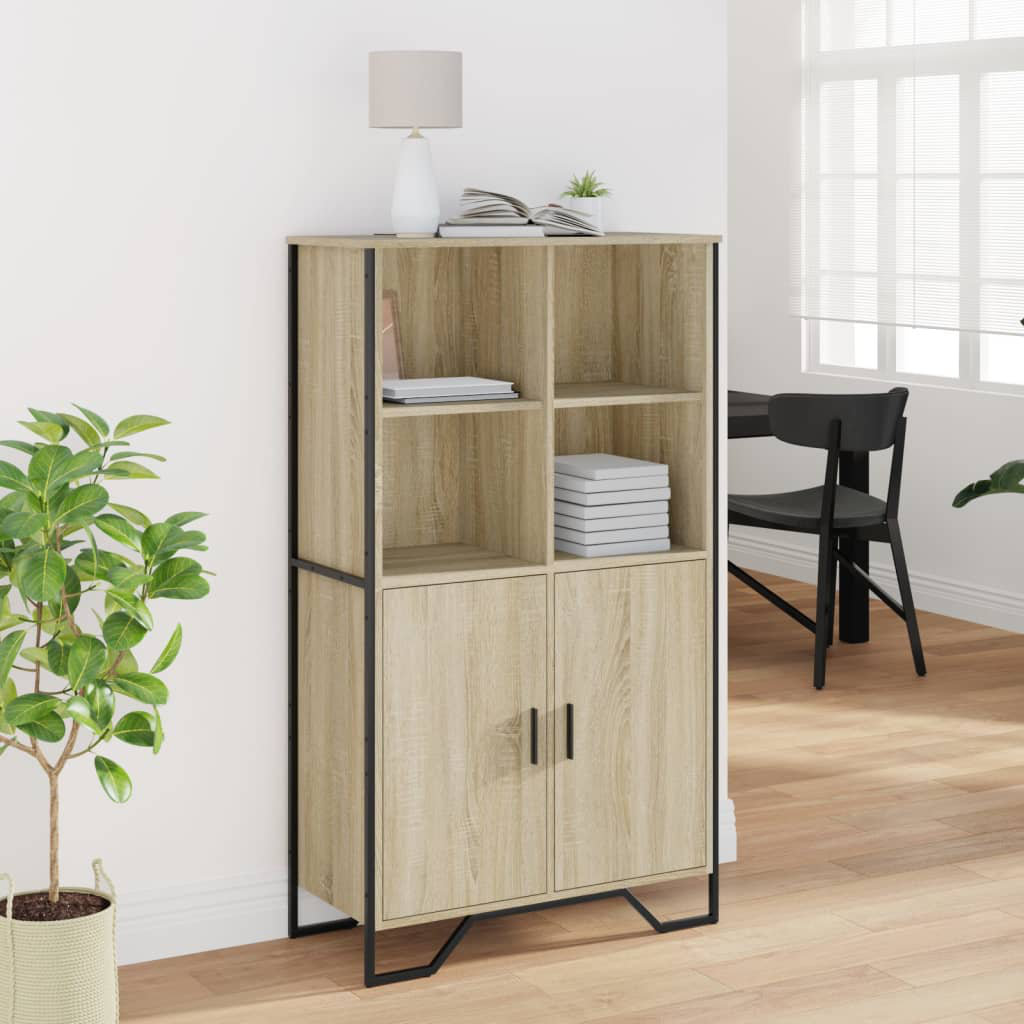 Highboard aus Eiche-Effekt 79,5 cm x 35,5 cm x 137,5 cm