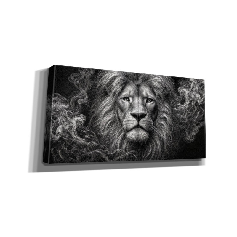 «Lion Stare» par Rey Klimt, art mural