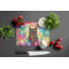 Hippie Animal Owl Glass Cutting Board