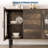 47" Buffet Cabinet, Coffee Bar Cabinet with 2 Doors and 3 Drawers, Buffet Table with Adjustable Shelves for Dining Room, Living Room, Walnut-1704169383