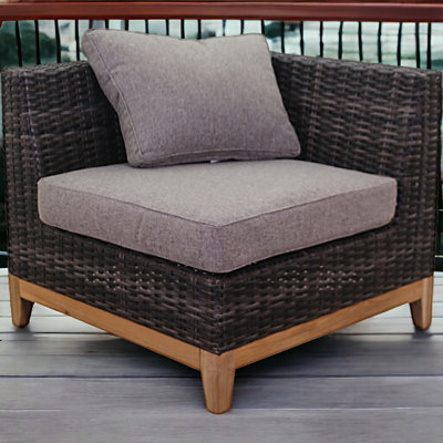 Terdell Wicker Outdoor Lounge Chair