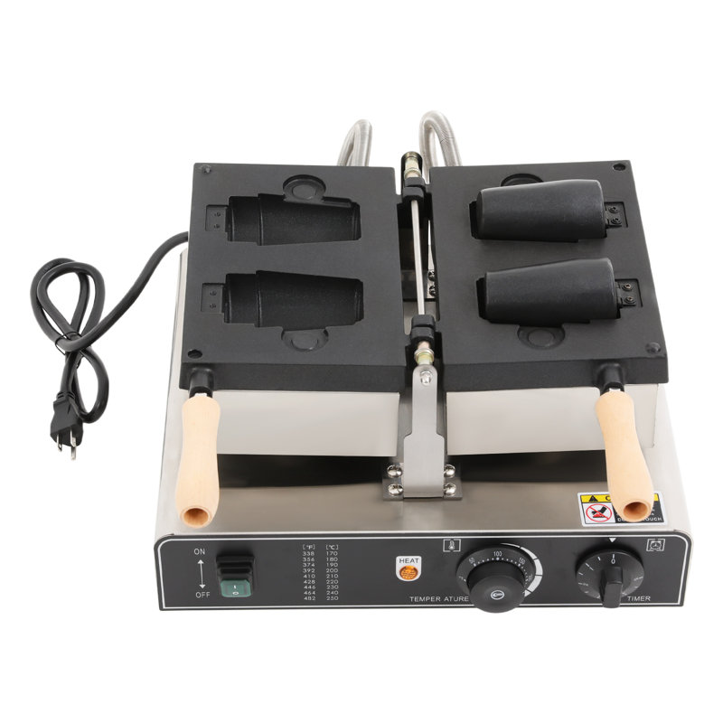 Edible Coffee Cup-Shaped Waffle Making Machine