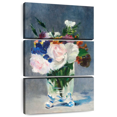 Fleurs Harnek dans un vase en cristal 1882