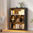 31.5" W Cube Bookcase With Tri-Color Sensor Light, Open Display Shelf-1016128788