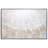 Silver Pellets Textured Glitter Hand Painted Canvas Wall Art with Silver Foil by Martin Edwards