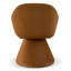 Chaise pivotante en tissu rouille moderne Temeka