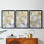 ABSTRACT Series DCCL XXXVII - Toile tendue avec châssis sur mesure - 3 pièces-128658438