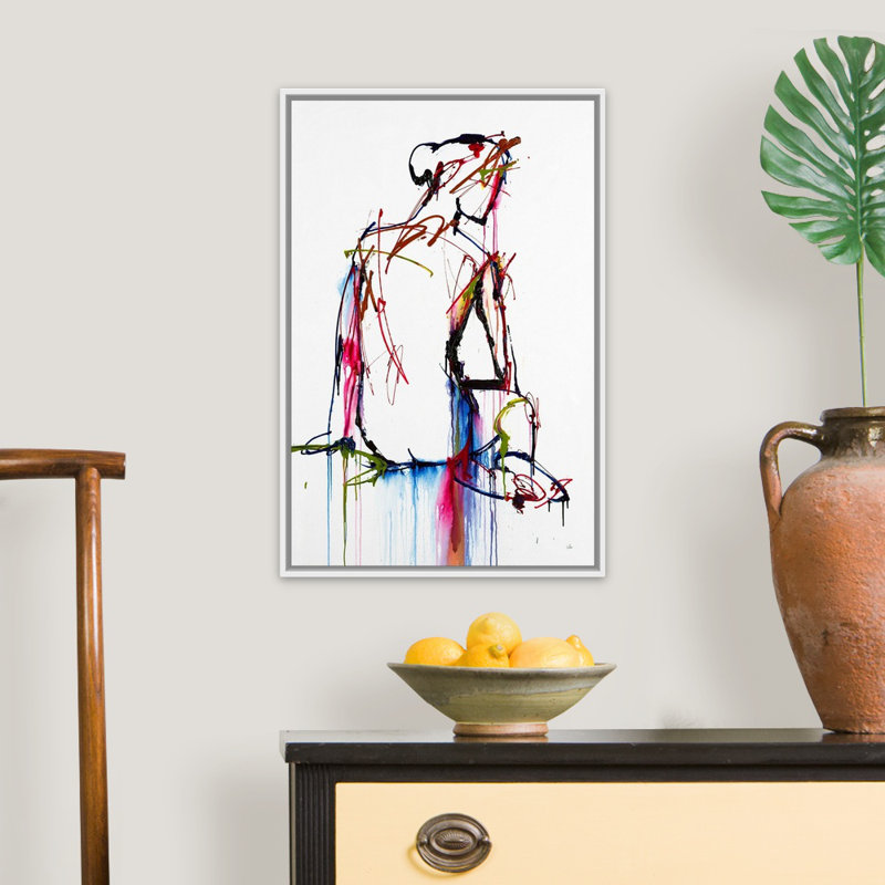 Reproduction d’art sur toile, "Wonders of Romance" par Josh Schicker, Cadre flottant blanc, H 26 po x l 18 po x P 1,75 po