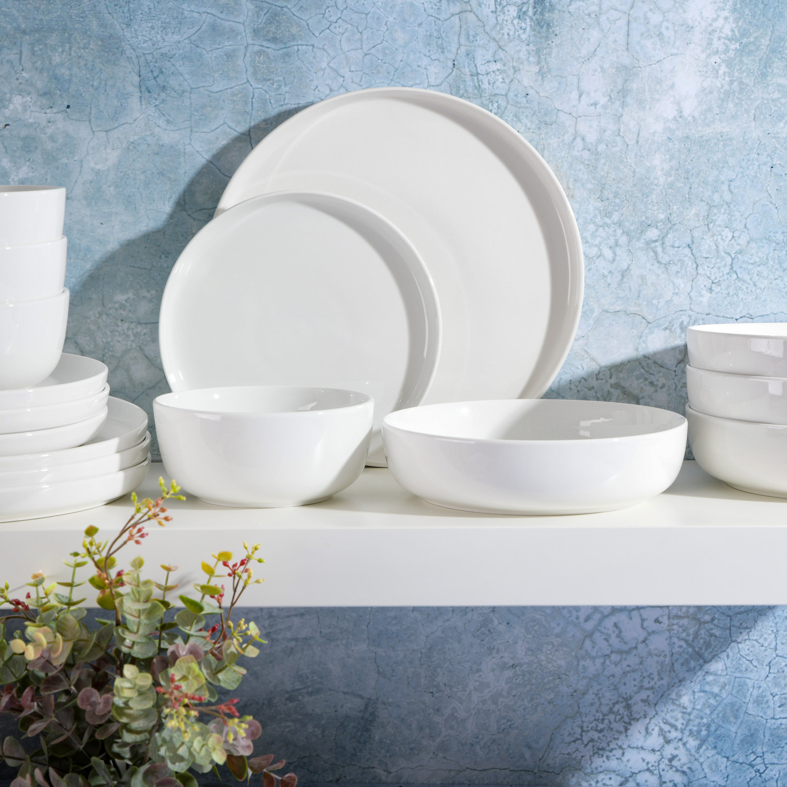 Oslo Porcelain Dinnerware Set, White