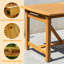  Ensemble de 9 ensembles de salle à manger d'extérieur, table rectangulaire extensible de 63 à 95 po avec trou pour parasol et 6 chaises tissées à la main, utilisation respirante toutes saisons et installation sans effort - naturel, pour 6 à 8 personnes-713984427
