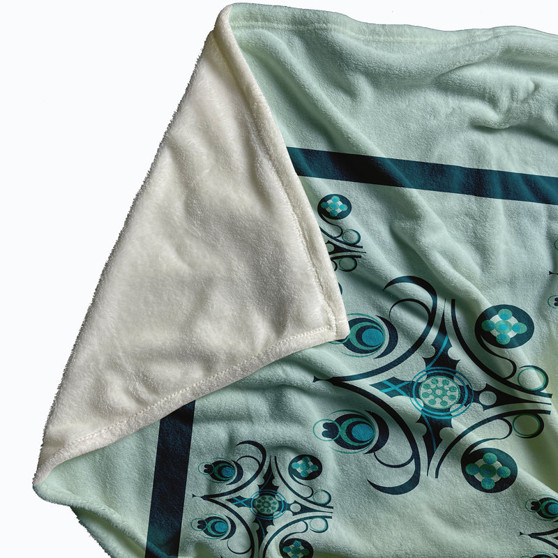 Rieder Plain Weave / Muslin Throw Blanket, Teal