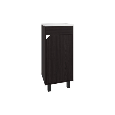 Meuble-lavabo de salle de bain, 1 porte, 4 pieds