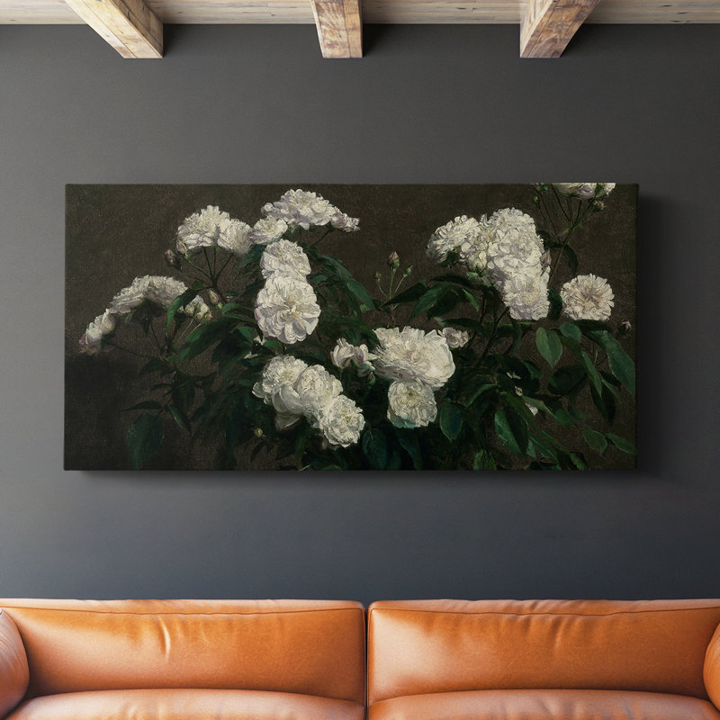 Botanical Series-CDI- Toile tendue avec châssis - Prêt à accrocher, H 16 po x l 32 po