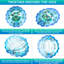 Hunayda, grenouille, moulin à vent, mandala, acier inoxydable découpé au laser, motif d'art en métal