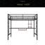 Lit mezzanine avec bureau et tablette