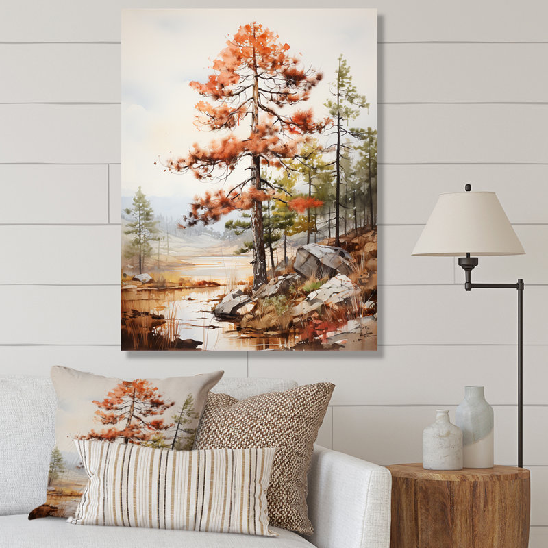 «Pine Tree Majestic Ponderosa I», reproduction sur toile tendue, H 20 po x l 12 po x P 1 po