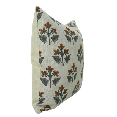 Coussin décoratif décoratif en lin épais épais Fab Divine Accent, (Chahat, brun)
