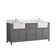 Giffords 72'' Double Bathroom Vanity with Engineered Stone Top