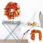  Simulation de décoration de feuille d'érable en rotin de l'Action de grâce