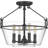 Saltz Glass Semi Flush Mount