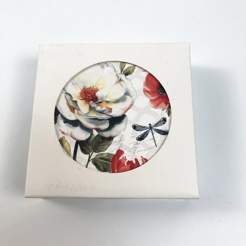 Sous-verre floral