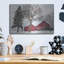 «Snowy Barn» par Bluebird Barn, art mural en métal-1348564931