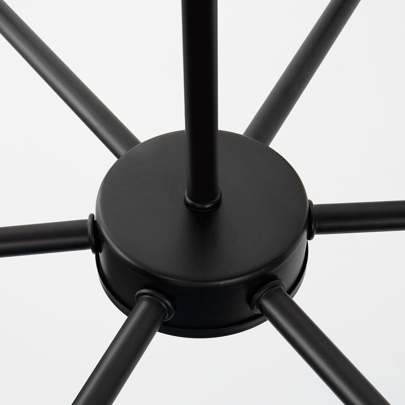 Luminaire suspendu moderne réglable noir