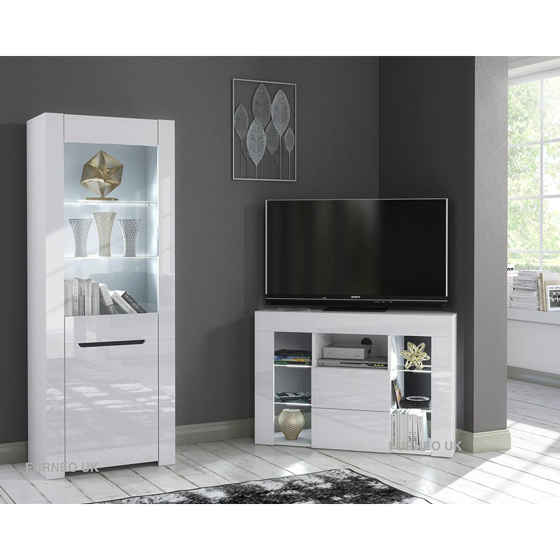 Milano Unfinished Entertainment Centre for TVs up to 43", White