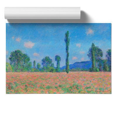 Poppy Field in Giverny by Claude Monet - Frameless Print