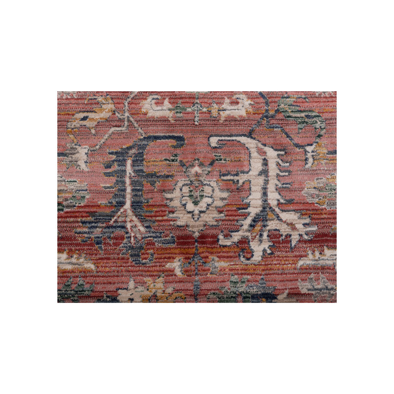 Oriental Machine-Made Red/Blue Area Rug, Runner 2'8" x 10'