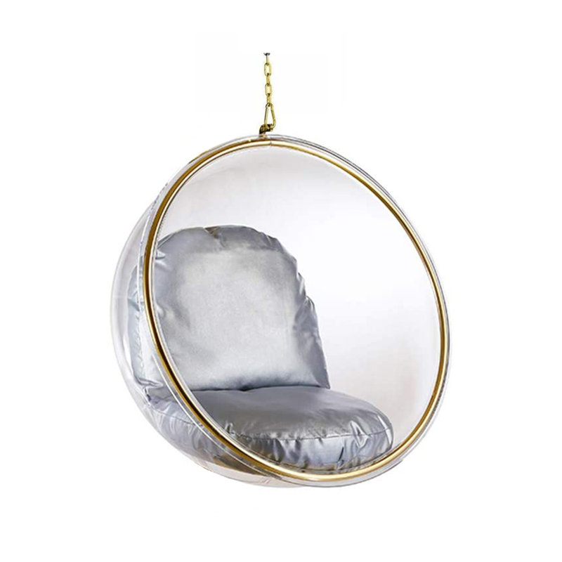 Chaise Wernick, Gris/doré
