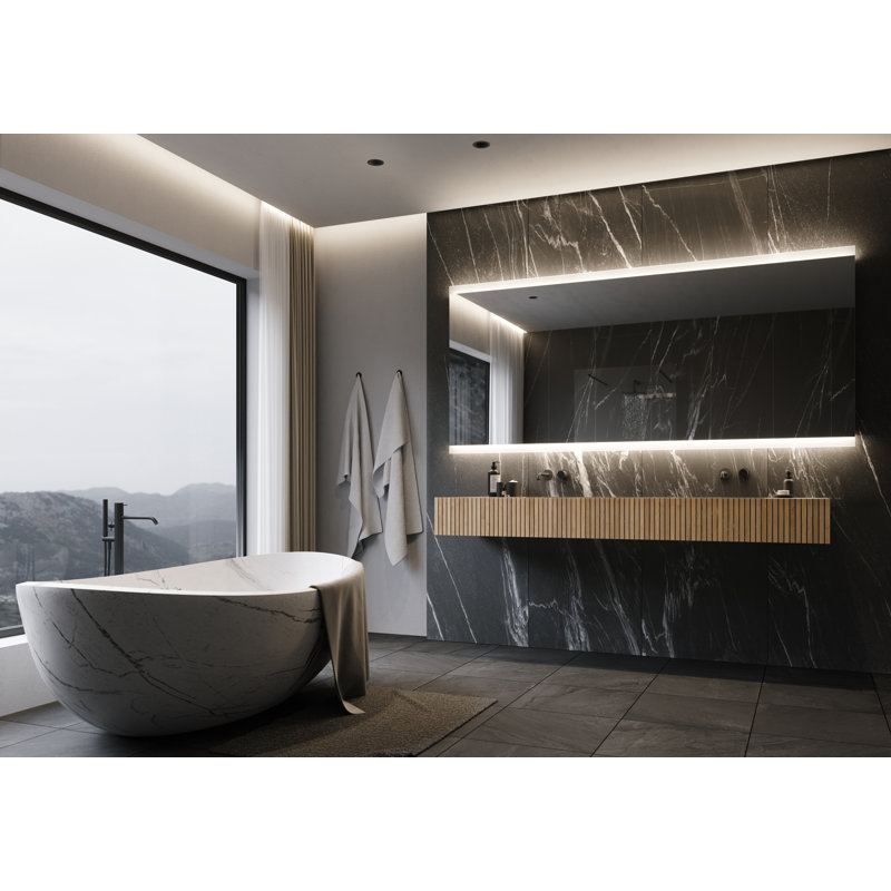 Rectangular Frameless LED Bathroom Vanity Mirror