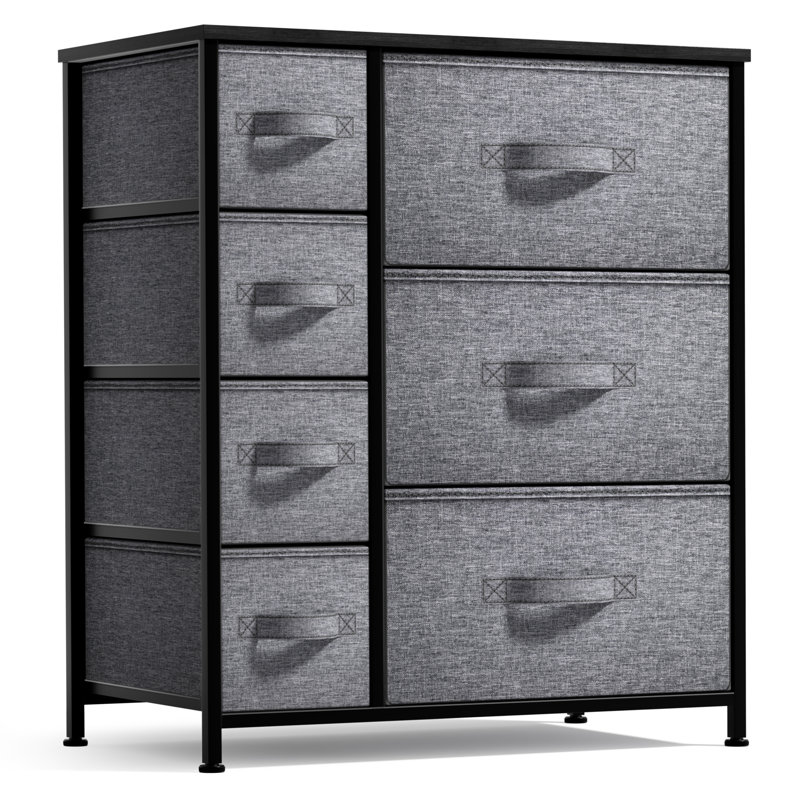 Commode 7 tiroirs Sorbus, Noir