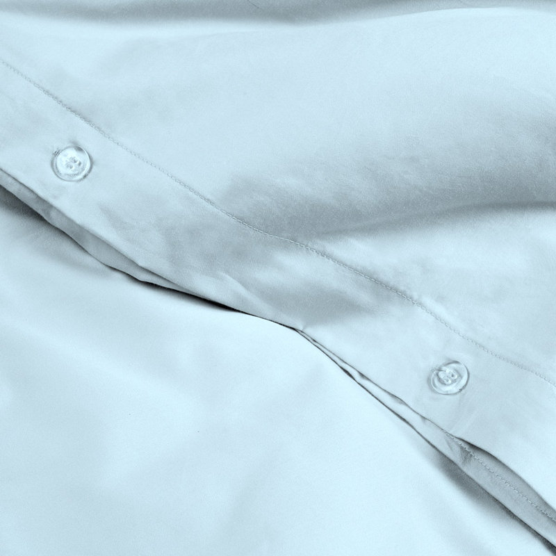 Sateen Duvet Cover, Sky Blue, Twin XL Duvet Cover