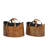 Leather Handmade Box Style Single Slot Magazine Holder with Detail Stitching and Curved Handles