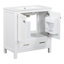 Blue 60" Bathroom Cabinet With Double Sinks & Stylish Appearance - Transform Your Decor Vanity Vanities Secure Storage Items-1262783456