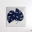 «Blue Monstera Leaf Silhouettes Geometric Grey Angles» par Ruth Fromstein - impression-66797735-66797736