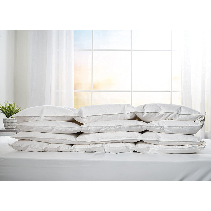 Comfydown White Comforter - Hypoallergenic, Washable, Breathable, Goose Down, 800 Fill Power, With 300 Thread Count Cotton Cover -Made In USA - Twin