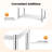 3-Tier Stainless Steel Storage Rack, Adjustable Shelf