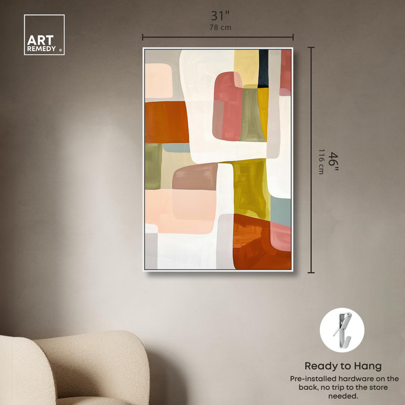 «Resilience Canvas Sunset» par Art Remedy, Cadre blanc, H 25 po x l 17 po