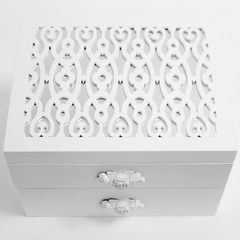 Wood Jewelery Box + Drawers